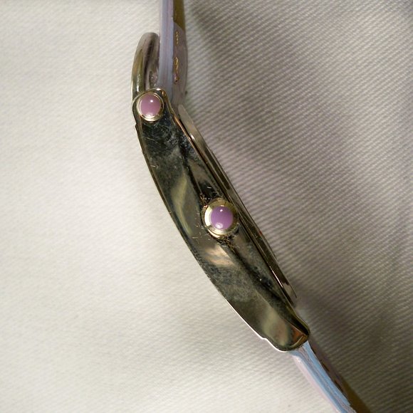 New Genevex Rhinestones Pastel Purple Band Watch - Picture 6 of 7